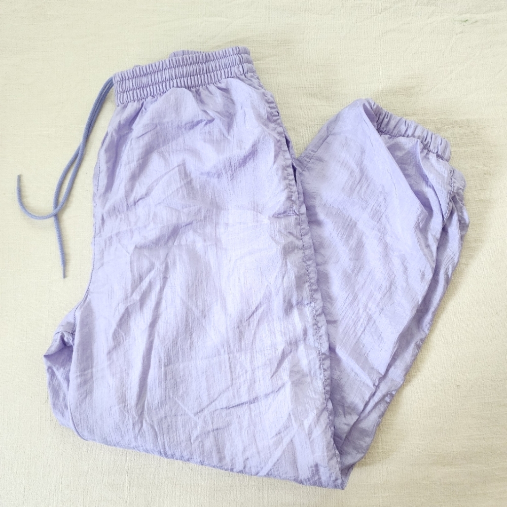 Vintage lavender windbreaker pants petite medium - Picture 1 of 10